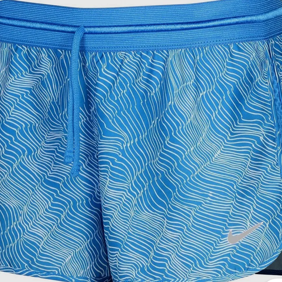 NIKE DRI FIT BLUE & WHITE ATHLETIC  RUNNING SHORTS - Image 8