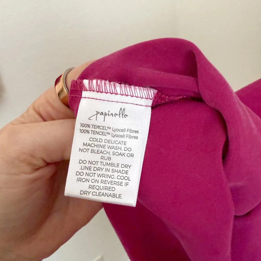 [Papinelle] Pink Tencel Elastic Waist Cuffed Amelie Boxer Short Pajamas Size XL - Image 13