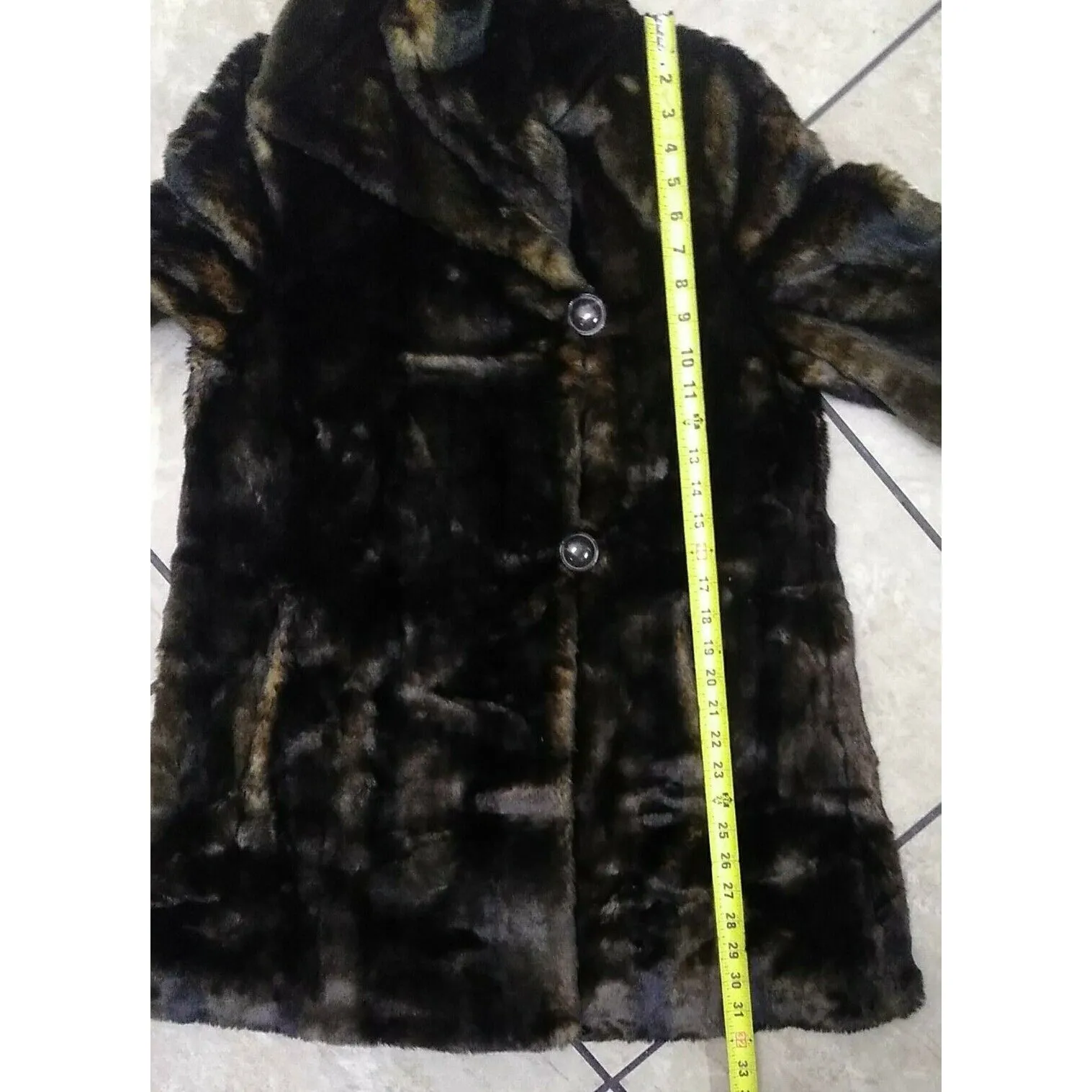 Jones New York Womens Heavy Faux Fur Elegant Coat Jacket Size Small NEW - Image 11