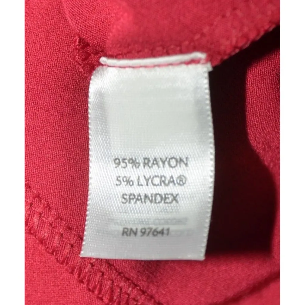 NWT J. Jill Wearever Collection Ladies Pink Knee Length Pull On Skirt Size L Size L - Image 6