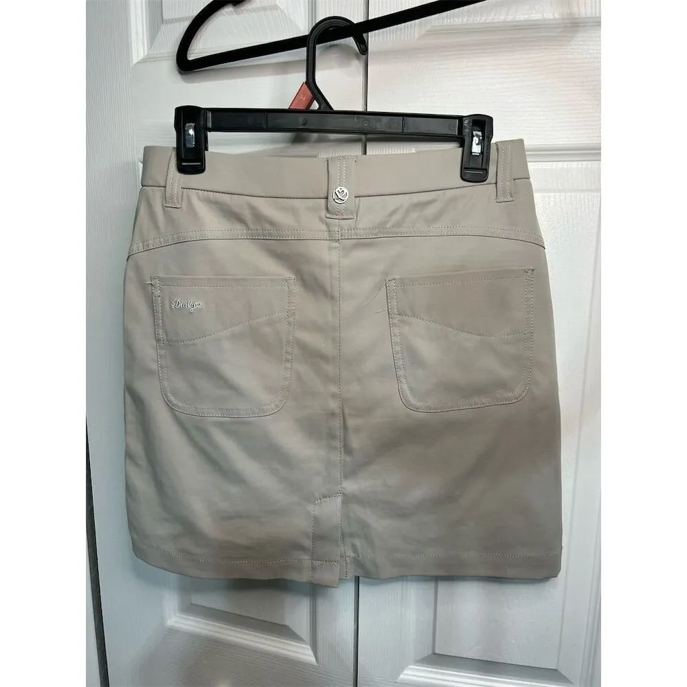 Daily Sports Women's Beige Skort Size M Short Casual with Pockets Tan Size M - Image 9