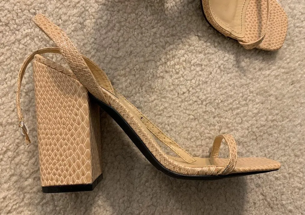 Princess Polly Nude Heels - Image 3