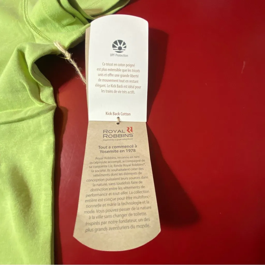 Royal Robbins Womens XL Hiking Shirt UPF 40+ Green Short Sleeve Outdoor NWT - Image 13