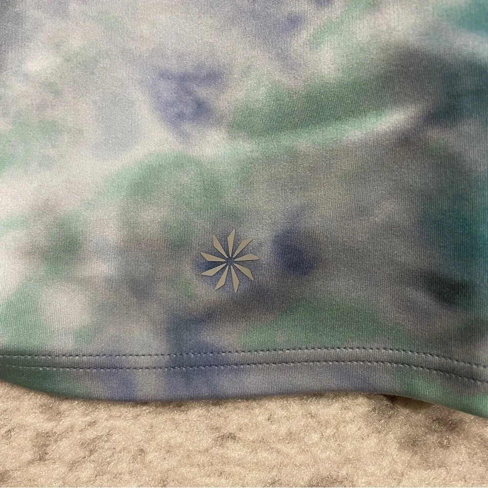 NWT Athleta Blue Tie Dye Conscious Crop Printed A - C - Image 7