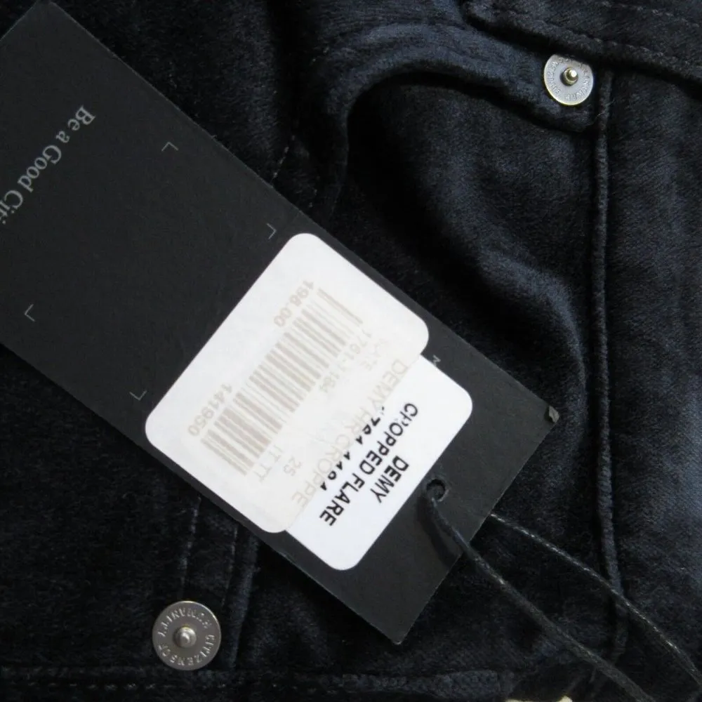 NWT Citizens Of Humanity Demy Cropped Flare in Slate Stretch Velvet Pants 25 - Image 4