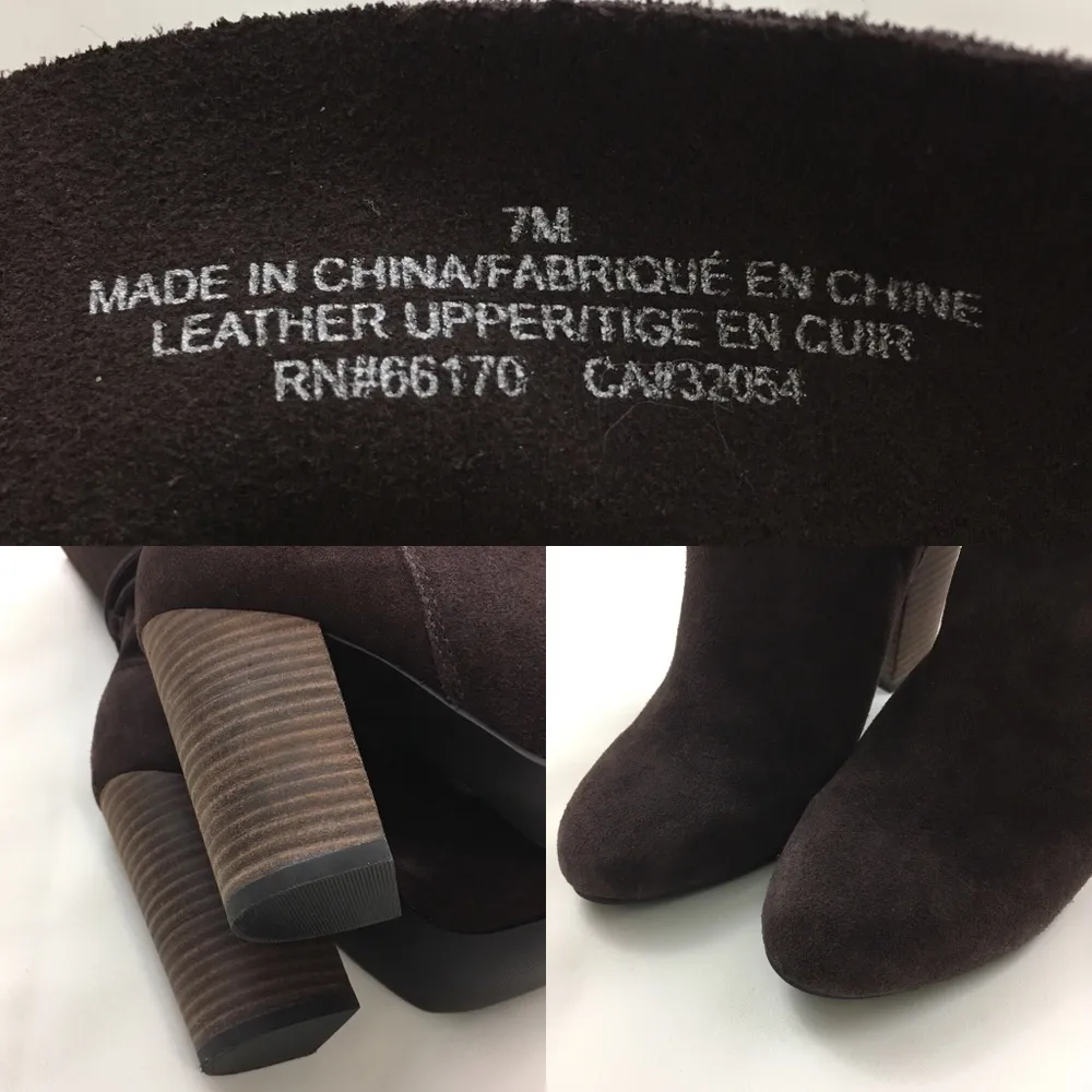 ECOTE Carla Suede Brown Slouch Boots 7M - Image 8