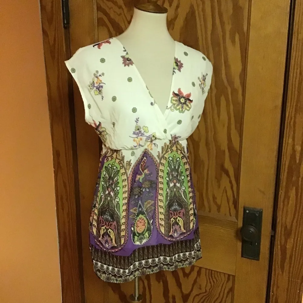 3 for 20 $ bundle Y2K bright boho plunging top - Image 4