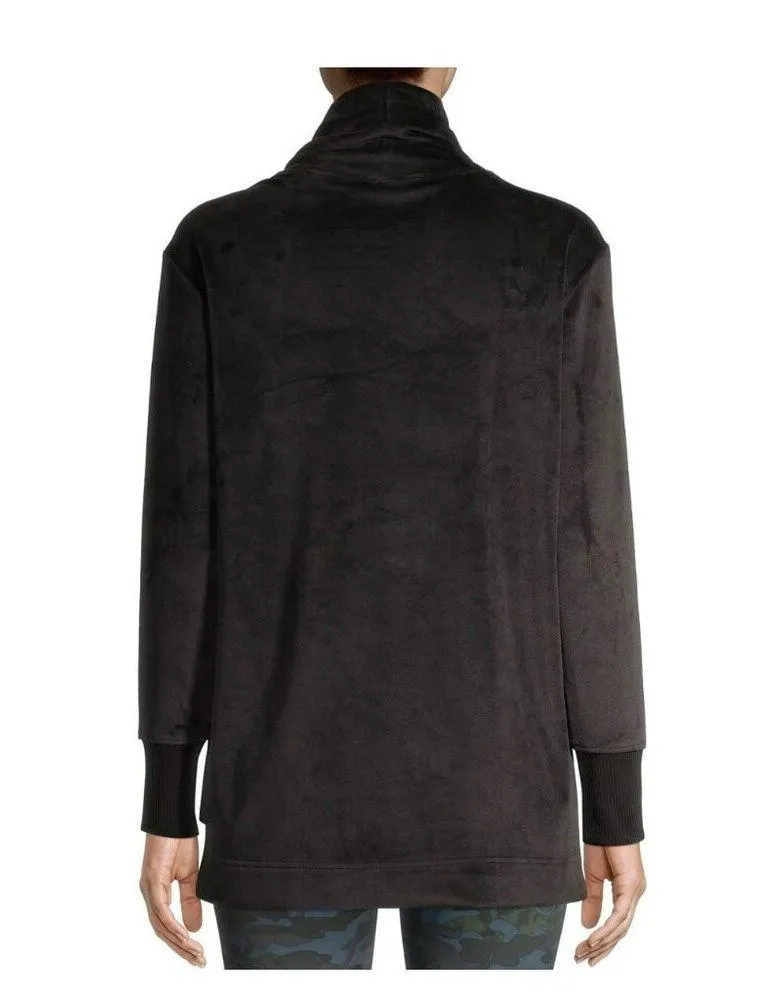 Athletic Works Women's Athleisure Velour Pullover Funnel Cowlneck  SZ Medium - Image 4