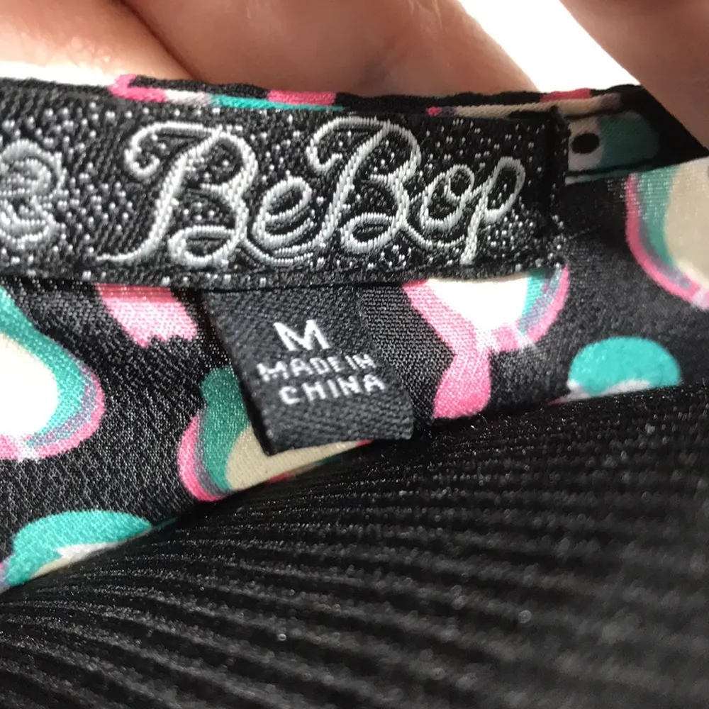 BeBop Birds Dress Black, Blue, White, Pink, Medium - Image 6