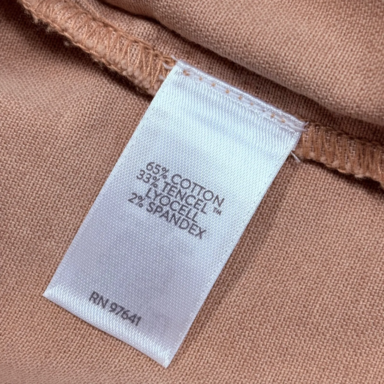 J Jill Jacket Womens M Button Front Cargo Tan Utility Soft Adjustable Minimalist - Image 8