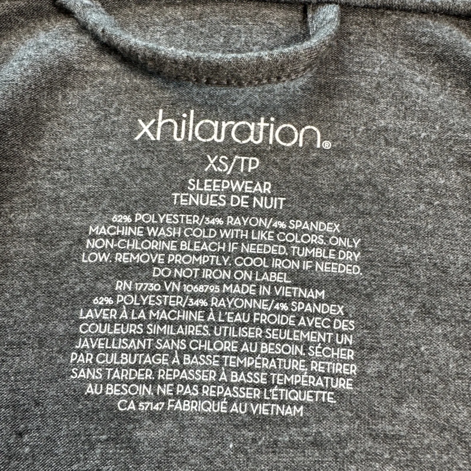 Xhilaration Robe Sleepwear XS Womens Gray Hooded Tie Belt Bath Target Lounge - Image 4