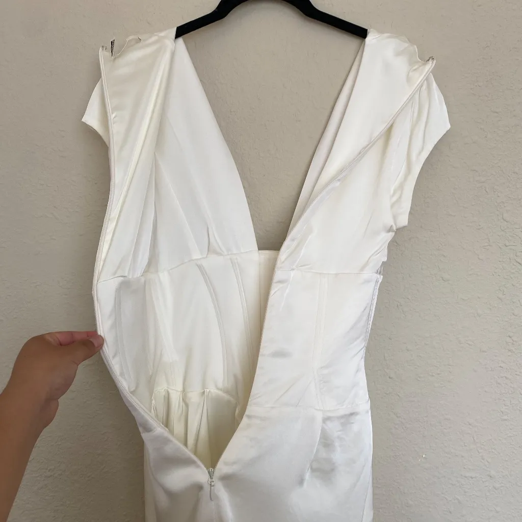 HOUSE OF CB 'Tianna' Ivory Ruffle Corset Dress NWOT size XS - Image 12