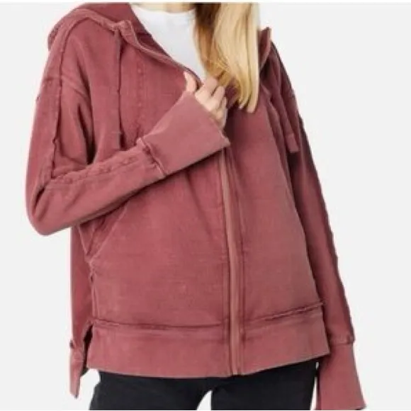 free people movement only one full zip hoodie sweatshirt size large - Image 2