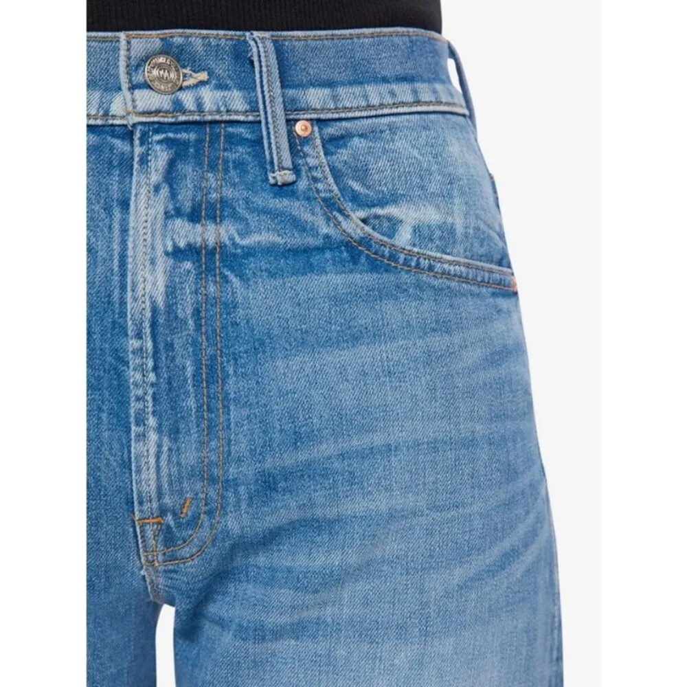 💕MOTHER SUPERIOR💕 Lasso Heel Jeans ~ How To Talk To A Tiger 24 NWT Blue - Image 4