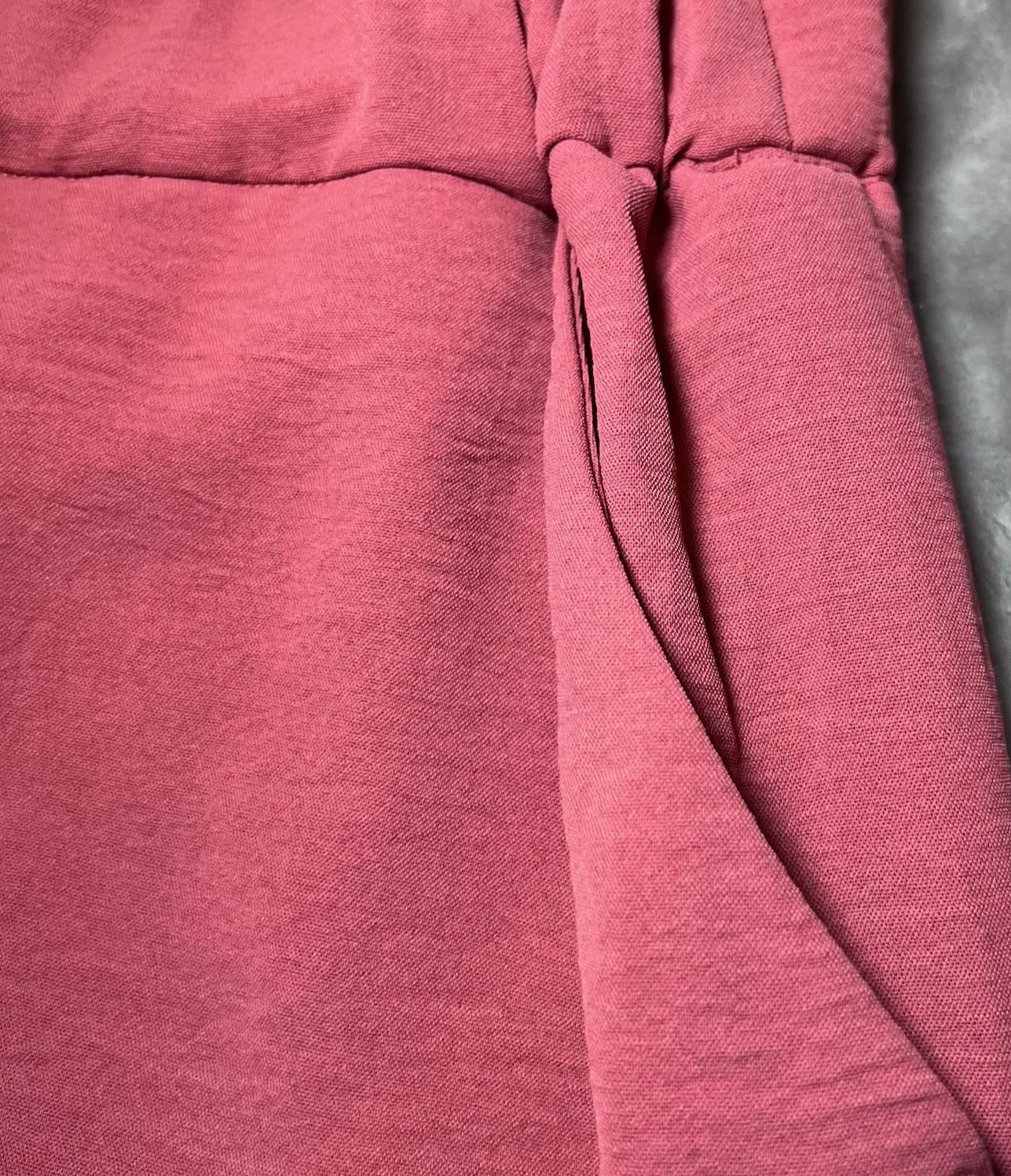 Hilary Radley Womens XXL Wide Leg Pants Dark Pink Dusty Rose Elastic Waistband - Image 7