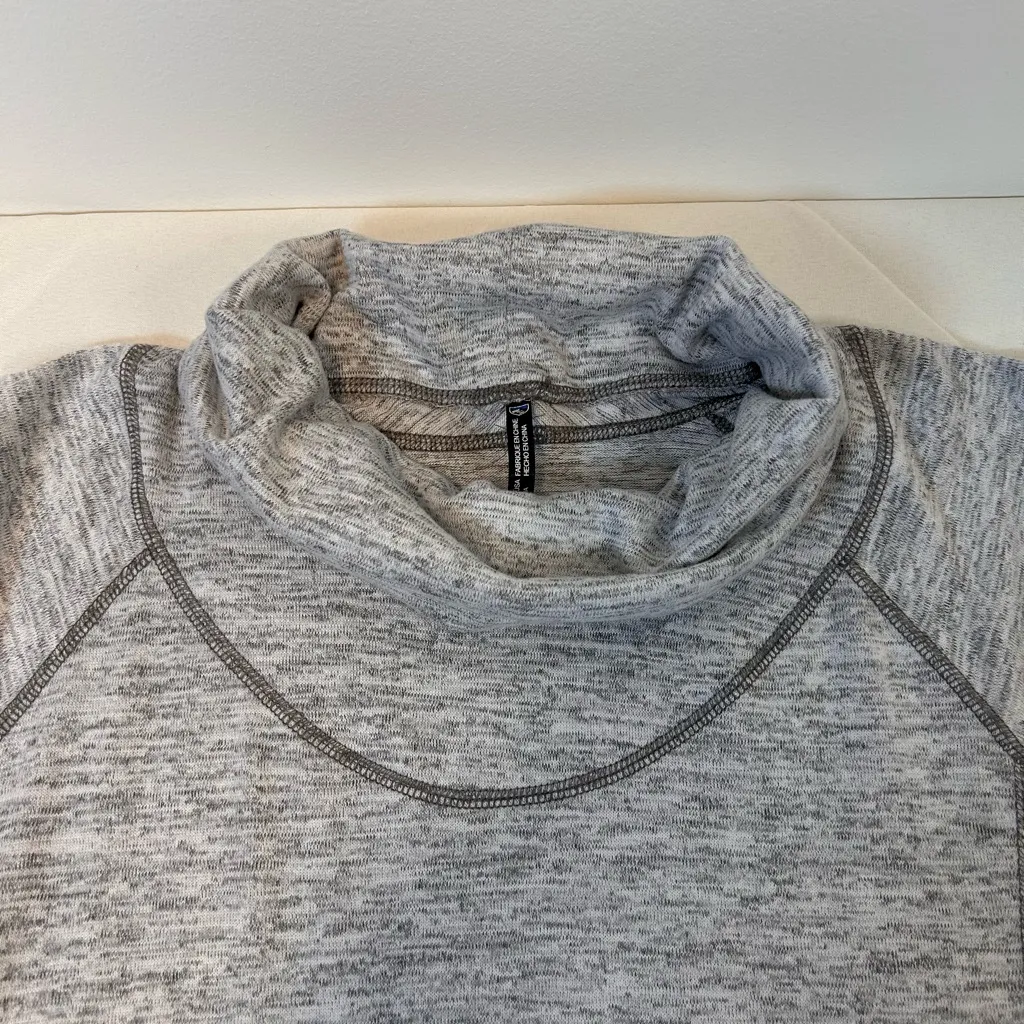 KUHL Lea Pullover Sweater Light Ash Gray Cowl Neck Women’s Size Large - Image 3