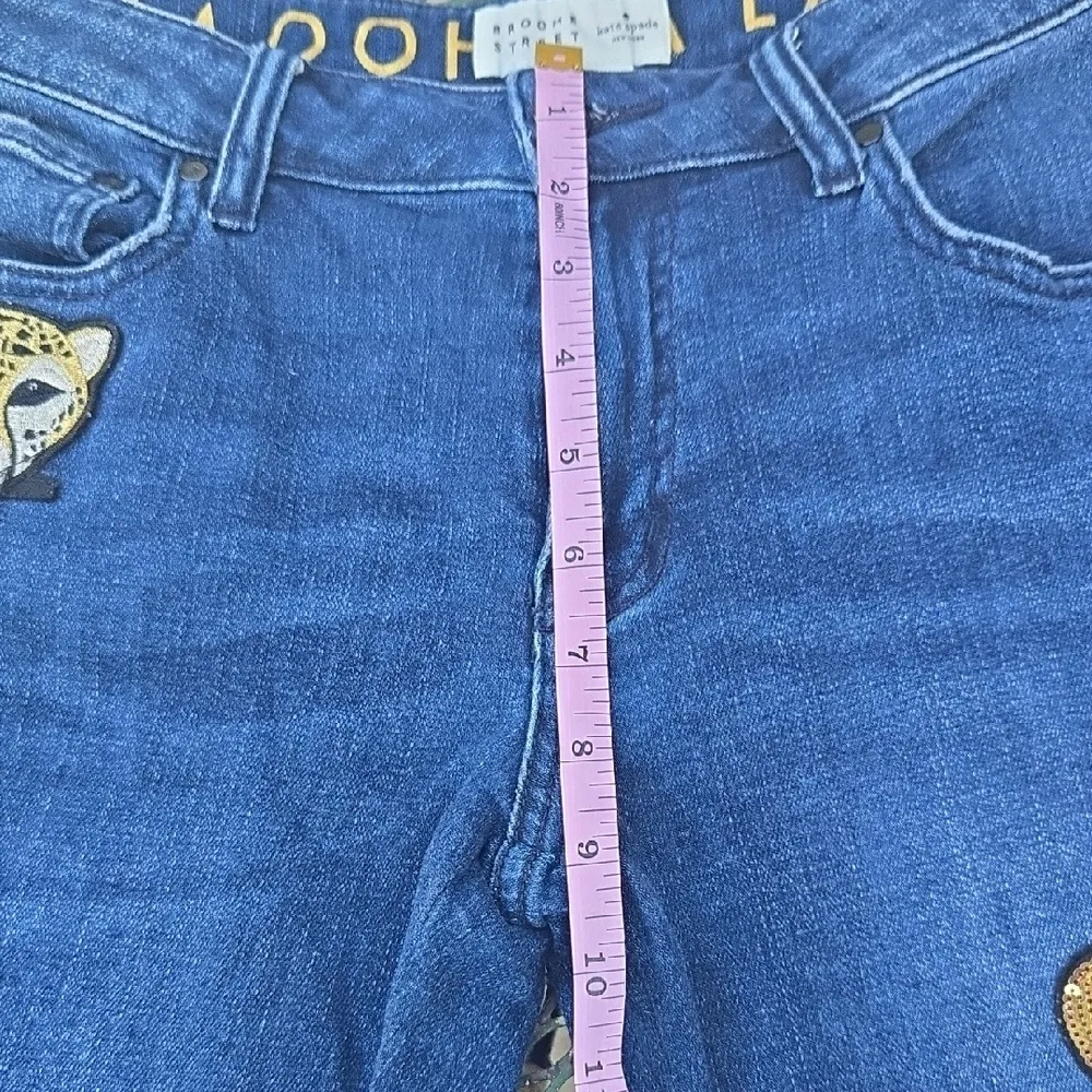 Kate Spade Broome Street Embellished Spadefun Sequin Girlfriend Jeans - Image 10