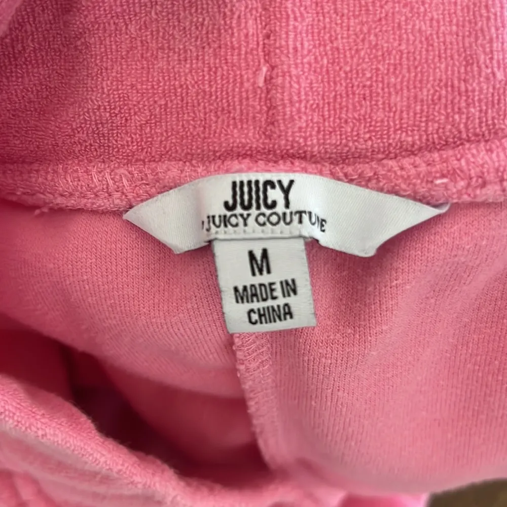 Juicy by Juicy Couture Pink Terry Cloth Shorts Lounge Beach Medium - Image 4