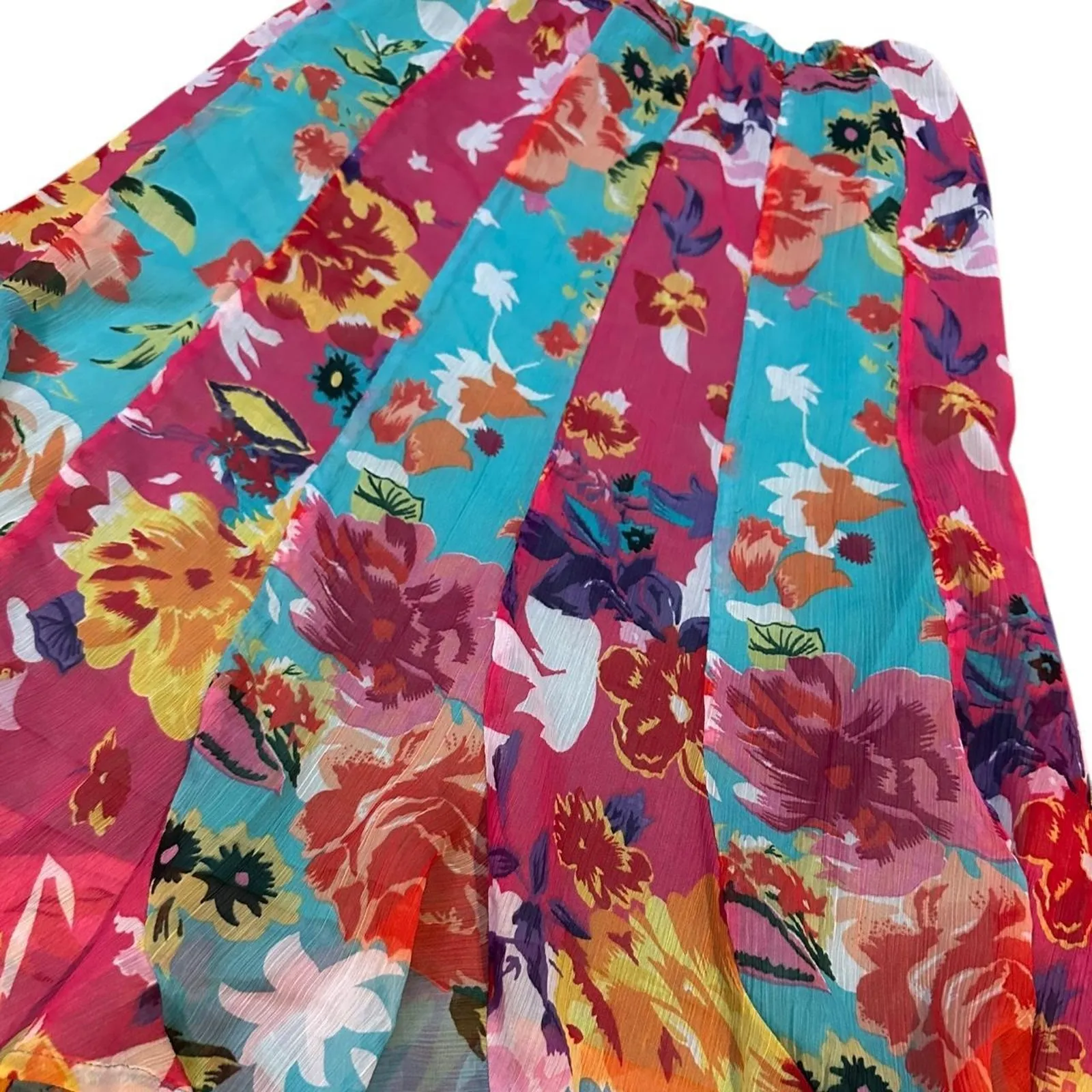 Y2k vintage unique vibrant Skirt Blue Size L - Image 3