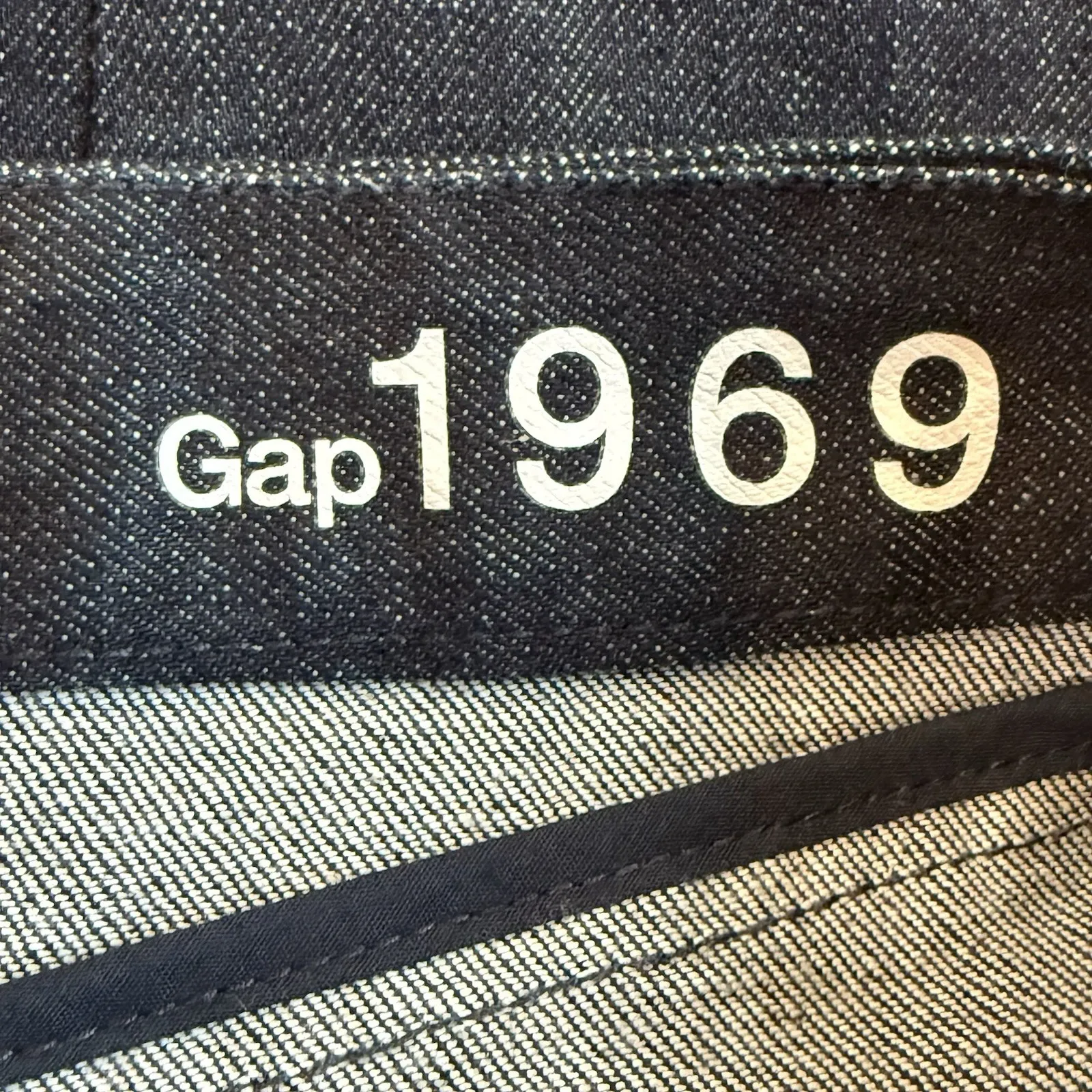 GAP 1969 Denim Pencil Skirt Womens 26 XS 2 Dark Rinse Blue Jean Straight Clean - Image 4