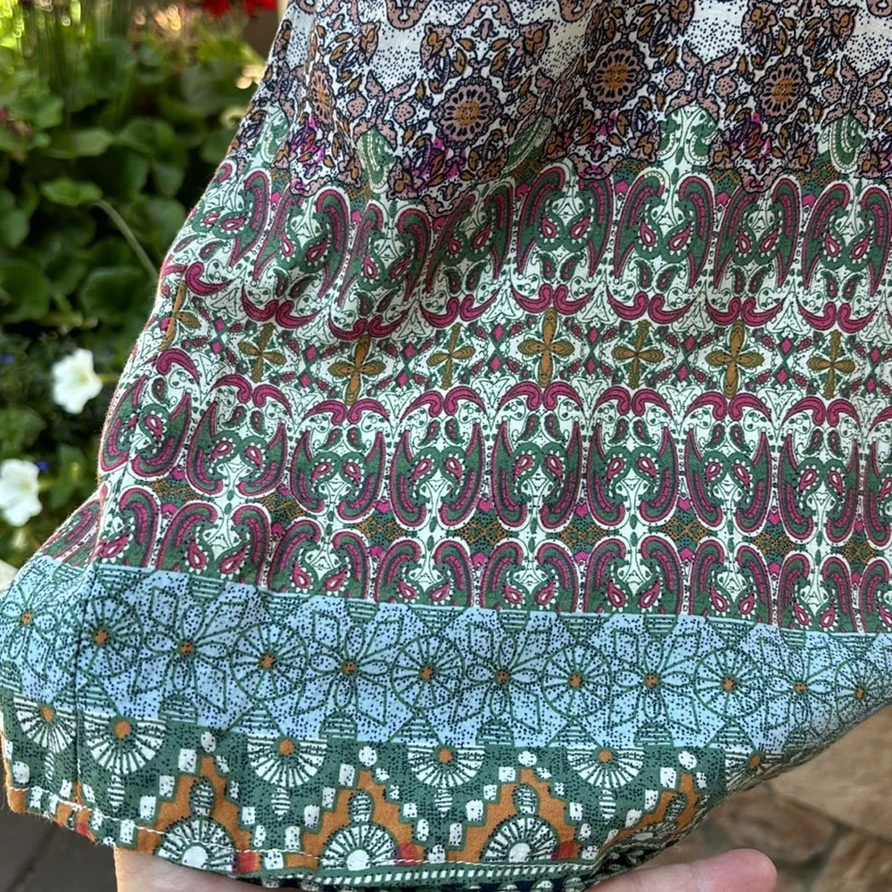 Sleeveless Sundress Shift Dress Mini Size MEDIUM Floral Print - Image 11