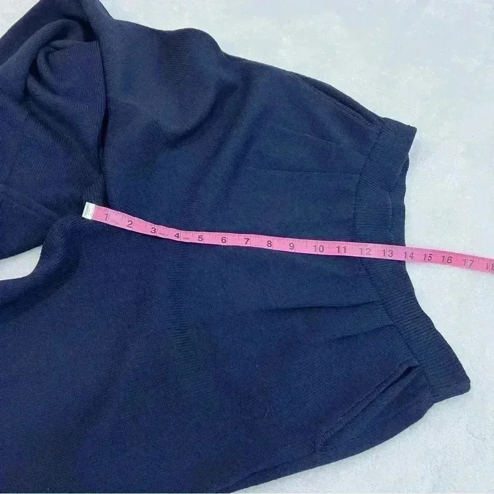 St. John Womens 6 navy Santana Knit Pockets Wide Leg Pant Trousers Pull … - Image 10