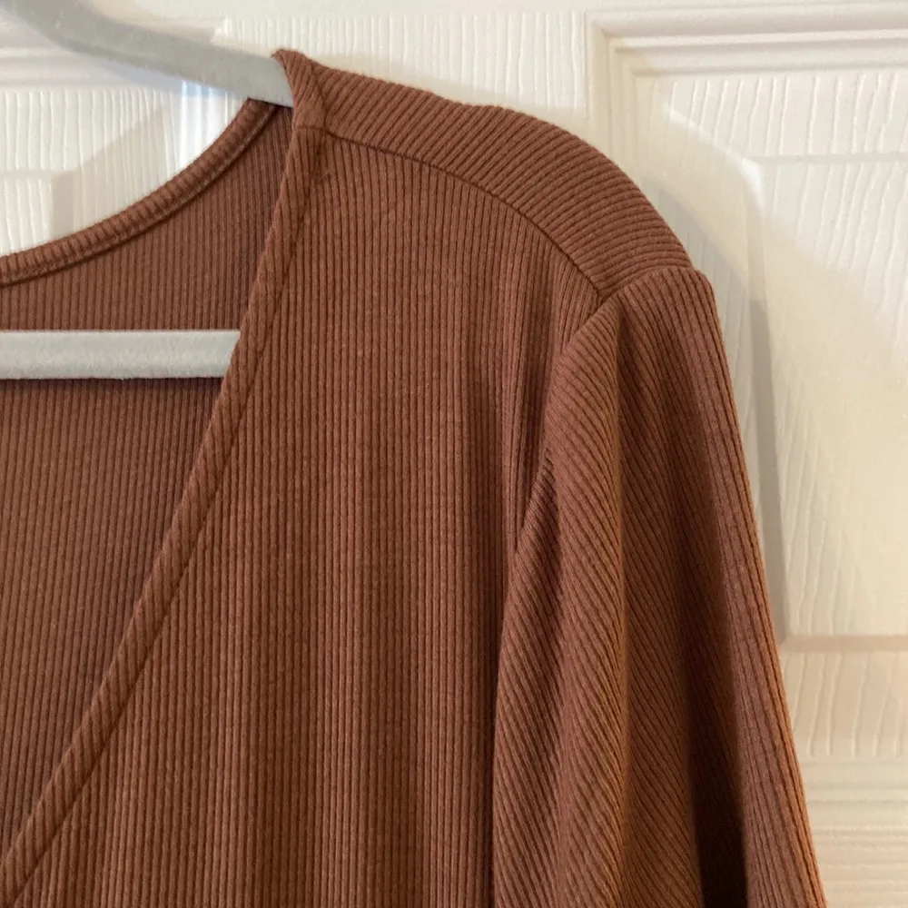 DAILY RITUAL BODY SHAPE DRESS SIZE XL BRAND NEW COLOR BROWN VERY SOFT - Image 5