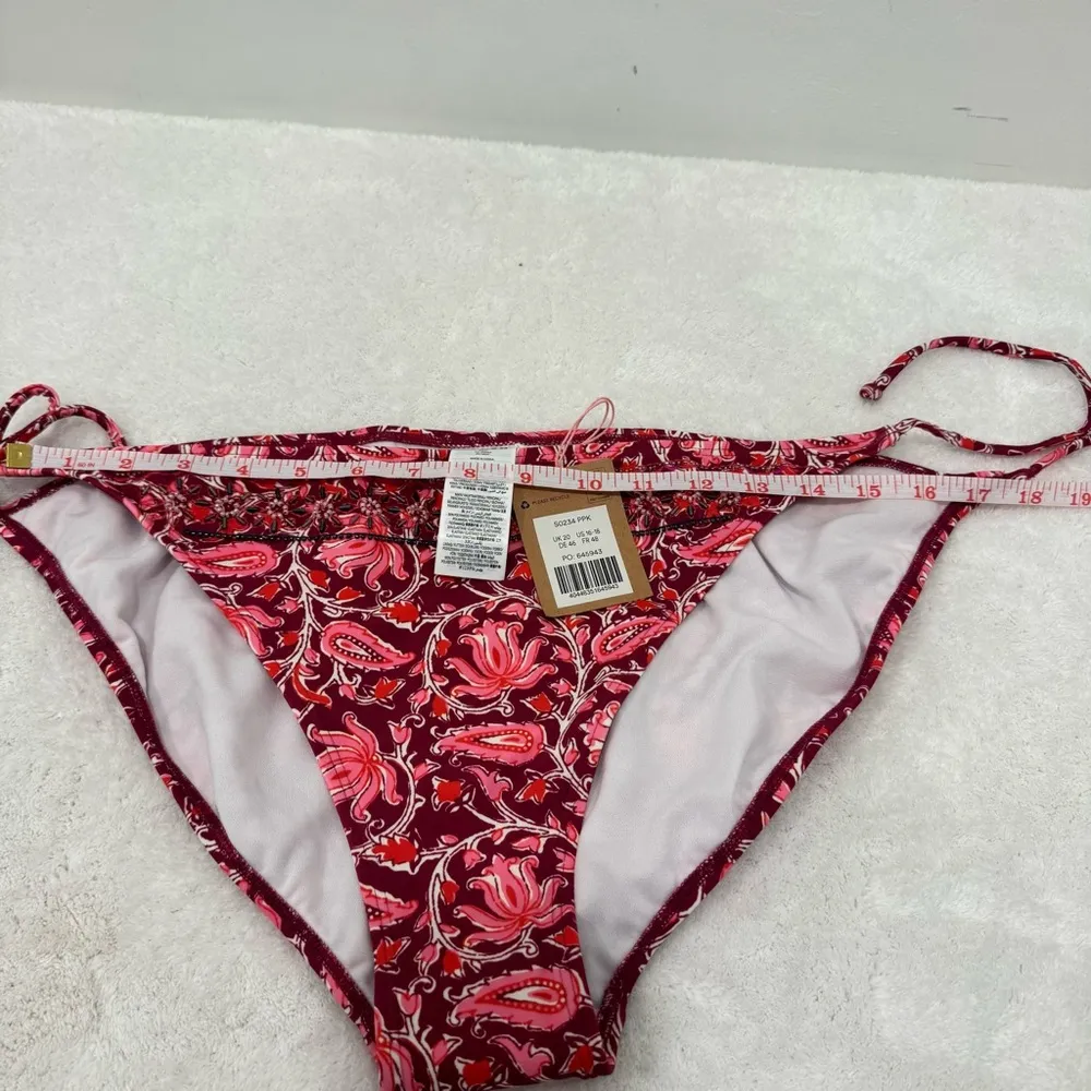 Boden Bead Embellished Bikini Top set size 14 bik 16 Pink - Image 14