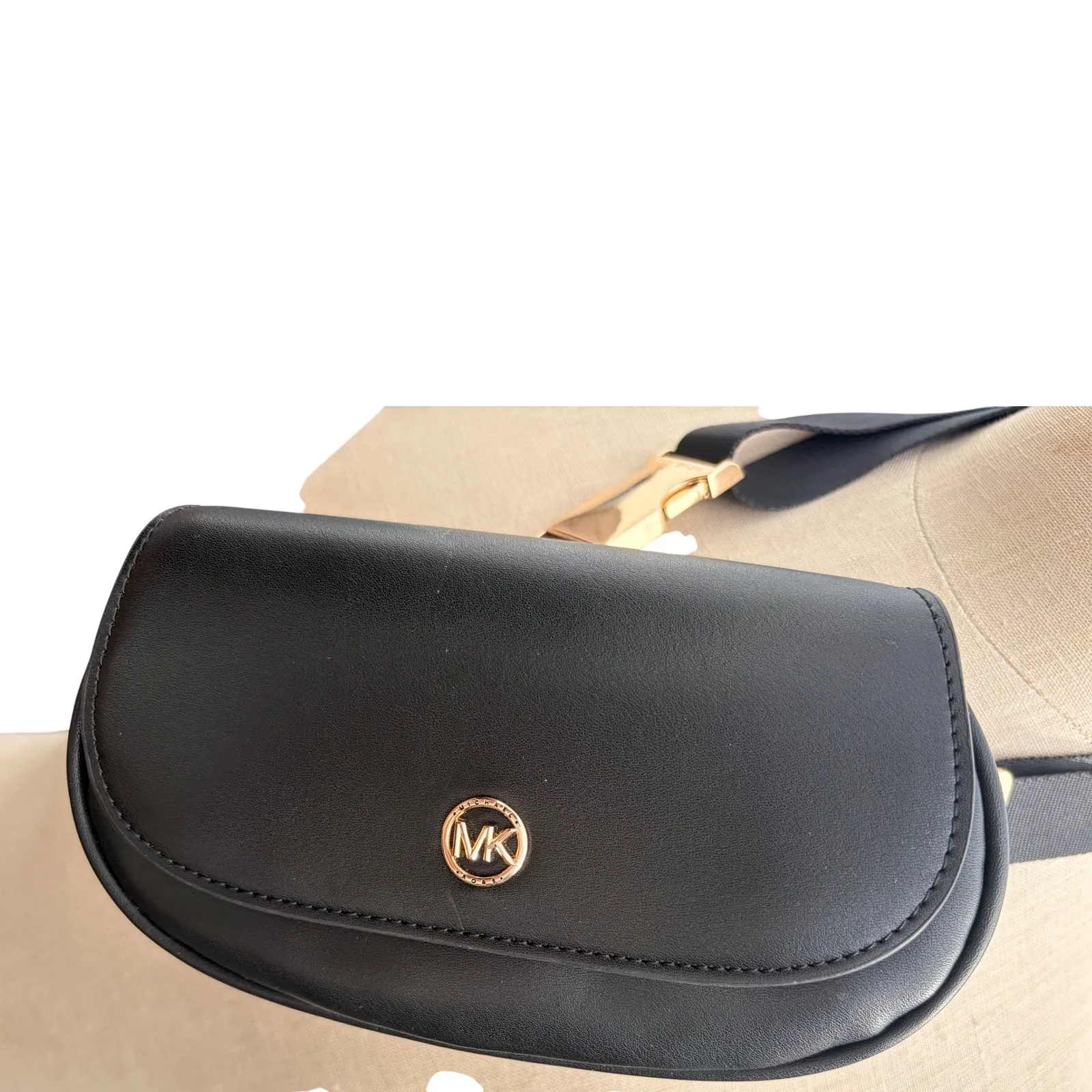 Michael Kors women's leather belt bag Black - Image 4