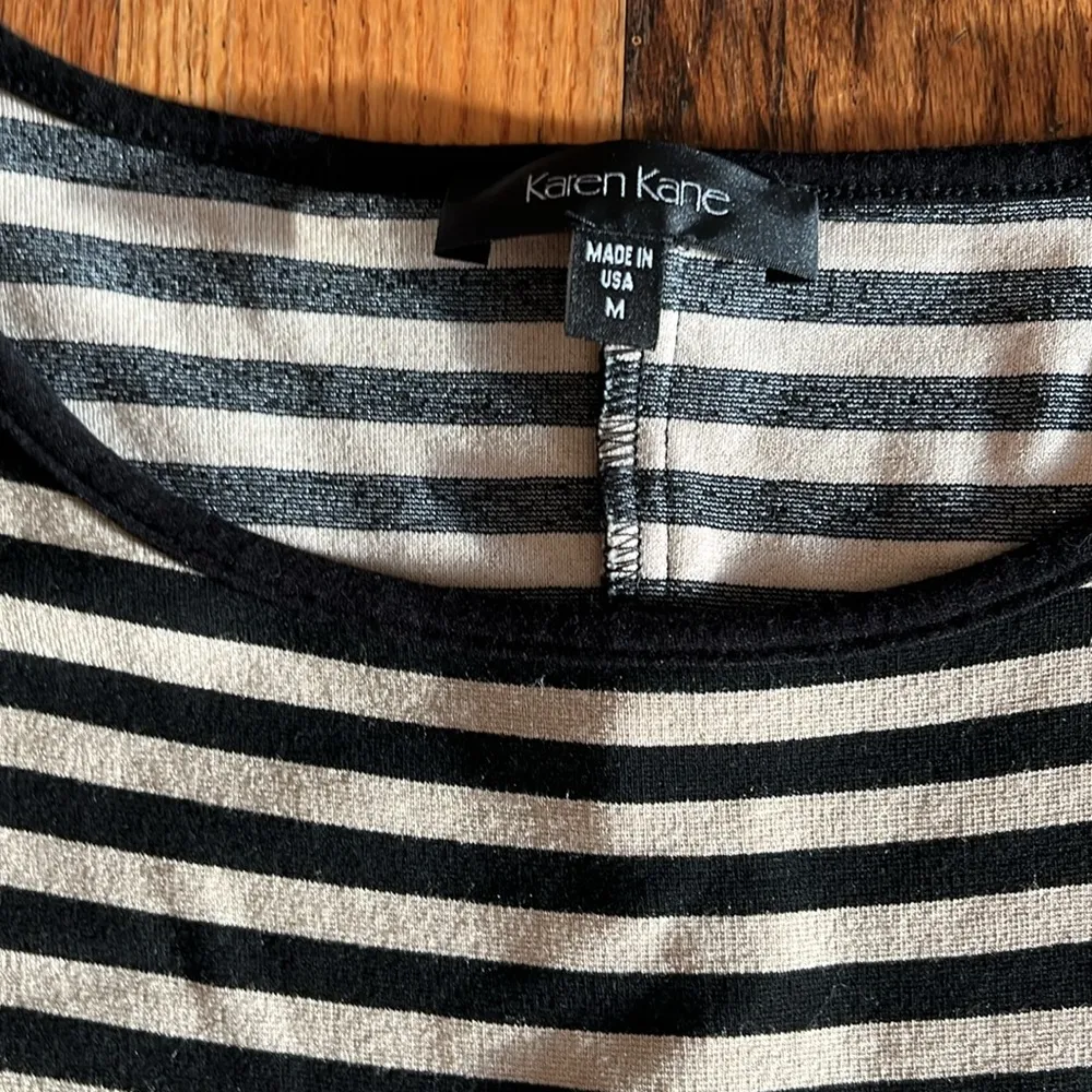 Karen Kane striped knit dress with darted waistline - Image 4