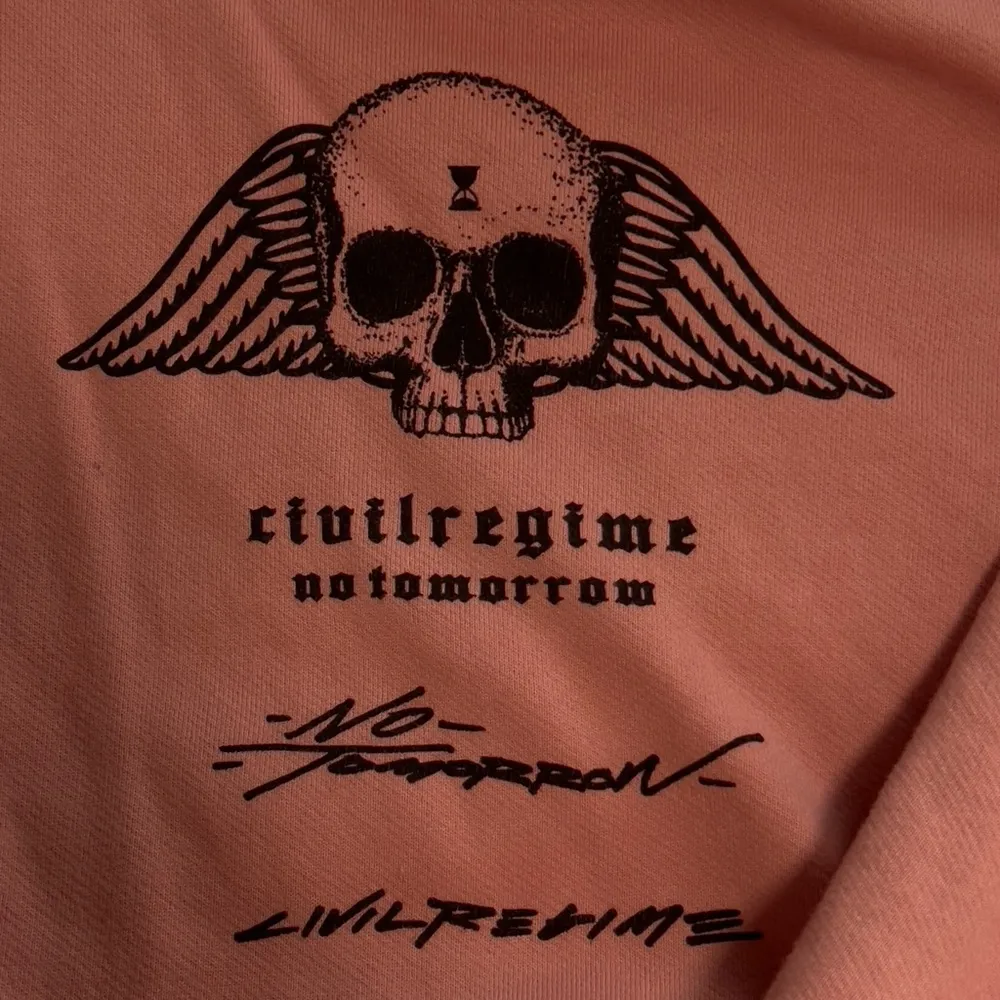 Pink Graphic Hoodie Size M - Image 2