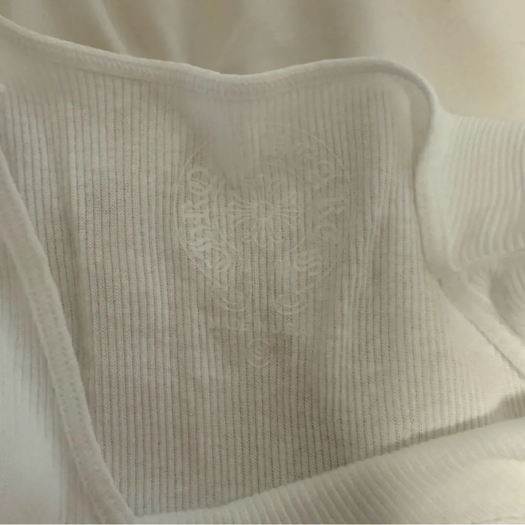 Chrome Hearts  White and Pink Tank Top - Image 5