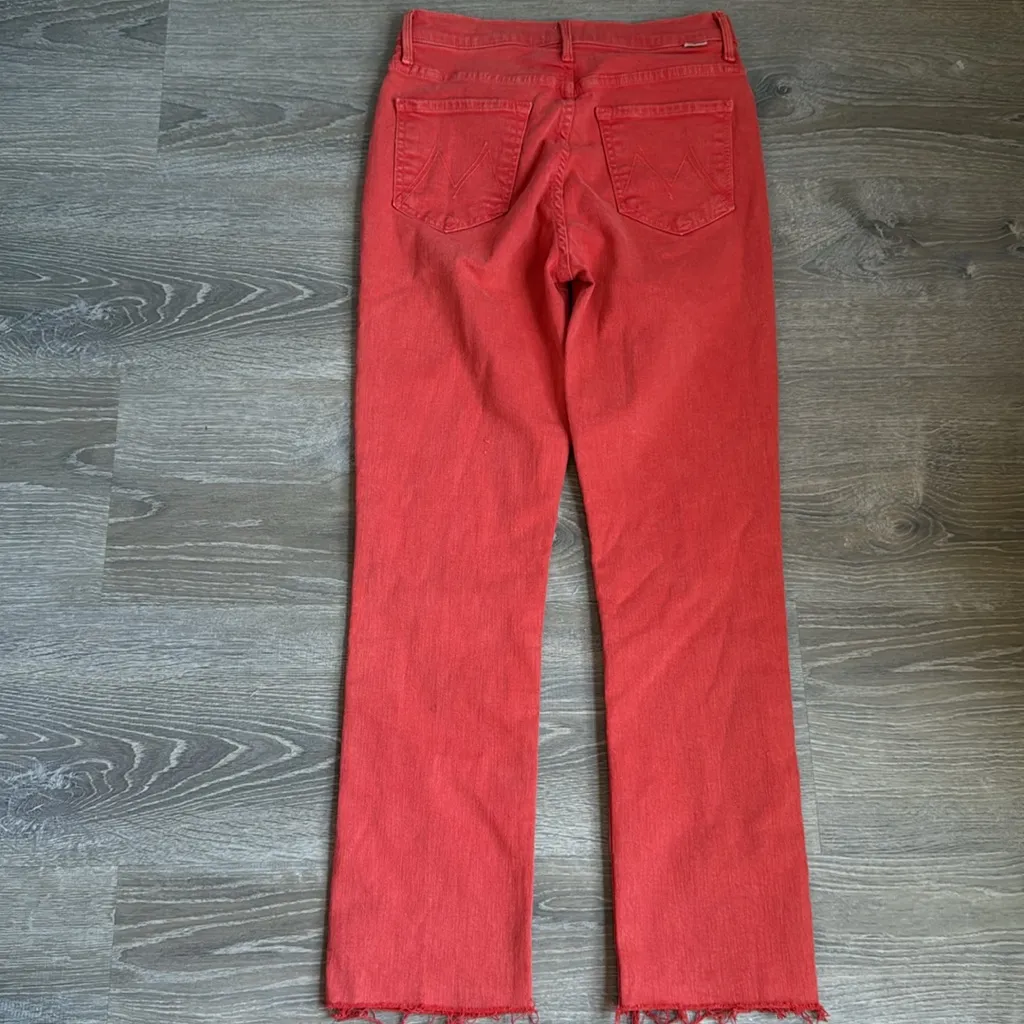 MOTHER THE SWOONER RASCAL ANKLE FRAY Come Out And Play 27 Orange - Image 4