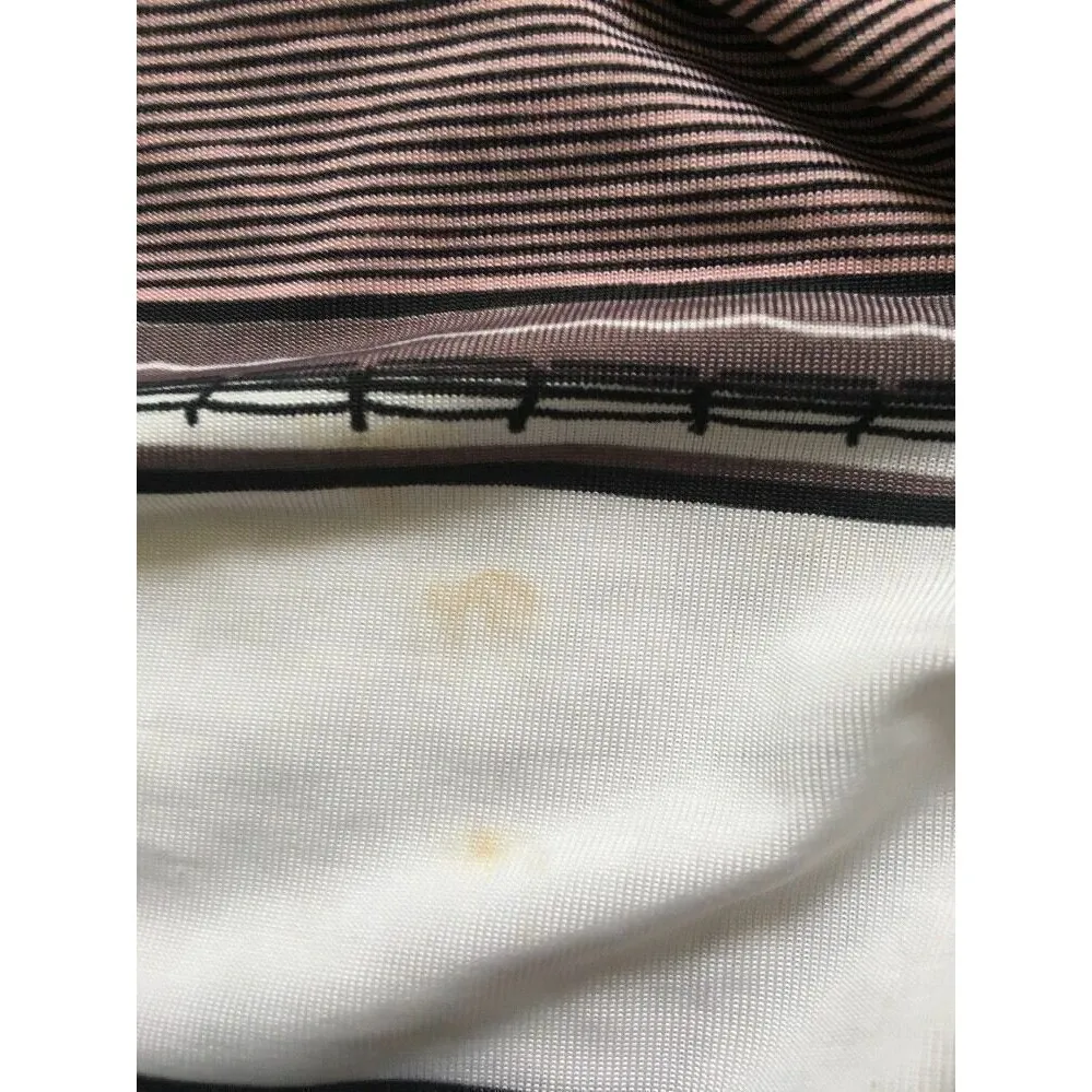 Magic Women's Striped Maxi Dress Tie Neck Size Medium - Image 12