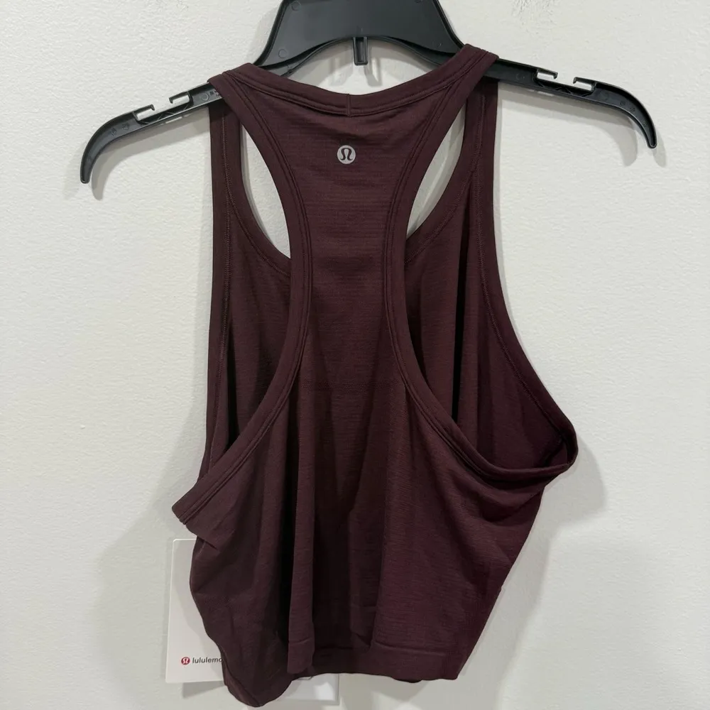 Lululemon Swiftly Tech Cropped Racerback Tank Top 2.0
Goodnight Plum Size 14 NWT - Image 5