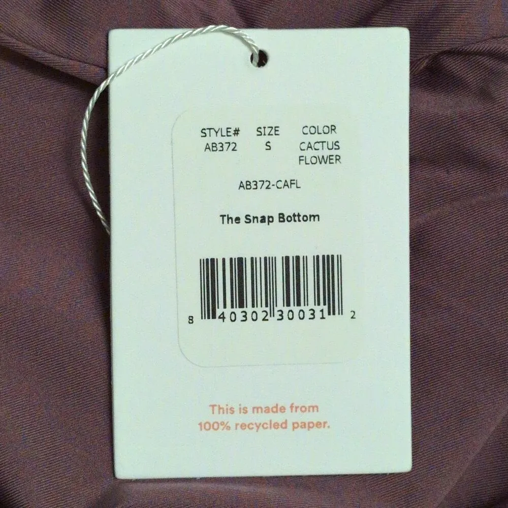 Andie The Snap Bottom Eco Nylon Cactus Flower Swimwear Bathing Suit Size S New - Image 10