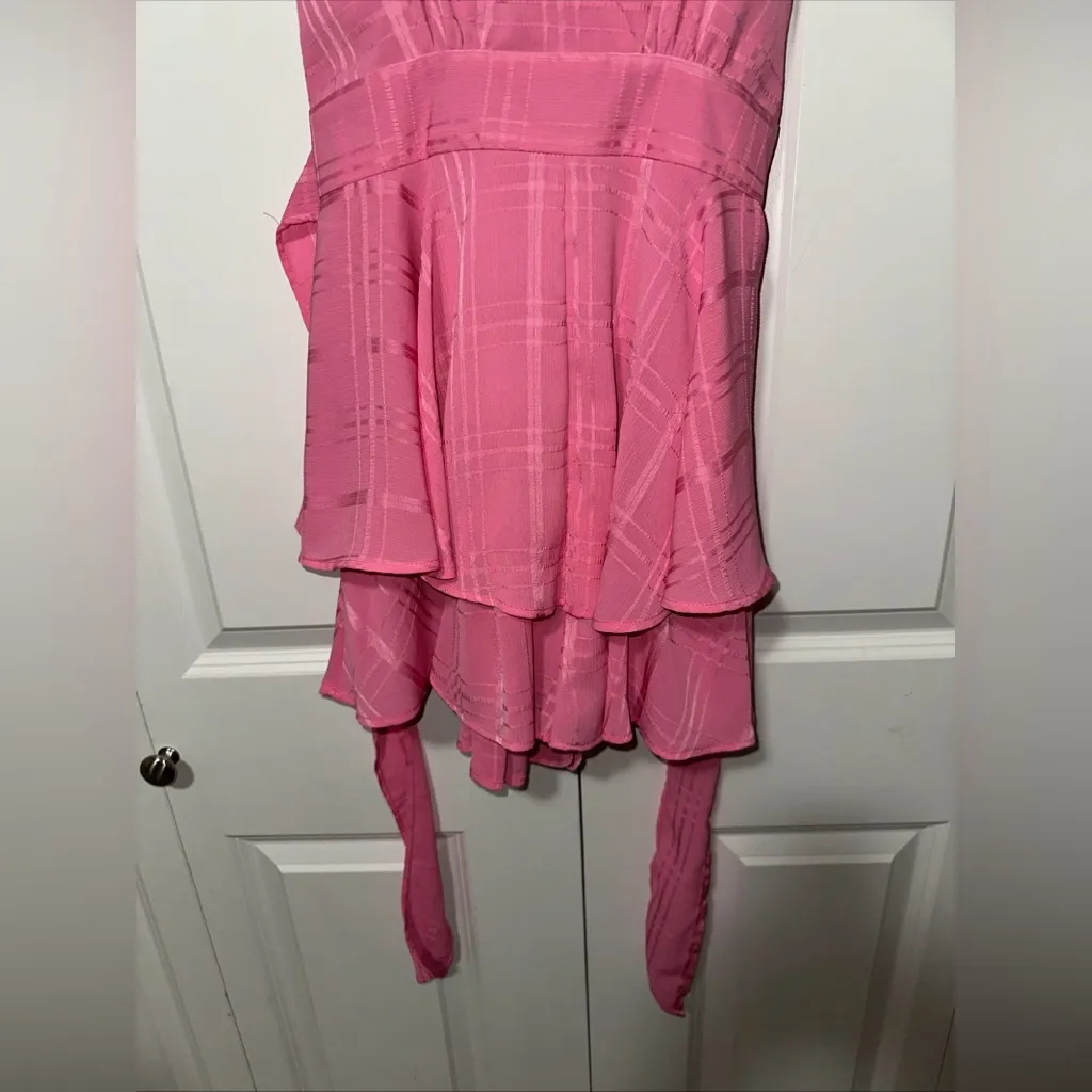 Pink Lily Spaghetti Strap Sleevelss Romper Pink M - Image 3