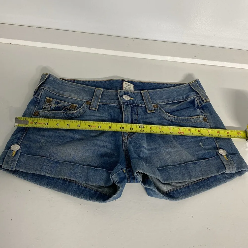 True Religion Denim Blue Women's Shorts Size 32 / 100% Cotton/ Preowned - Image 9