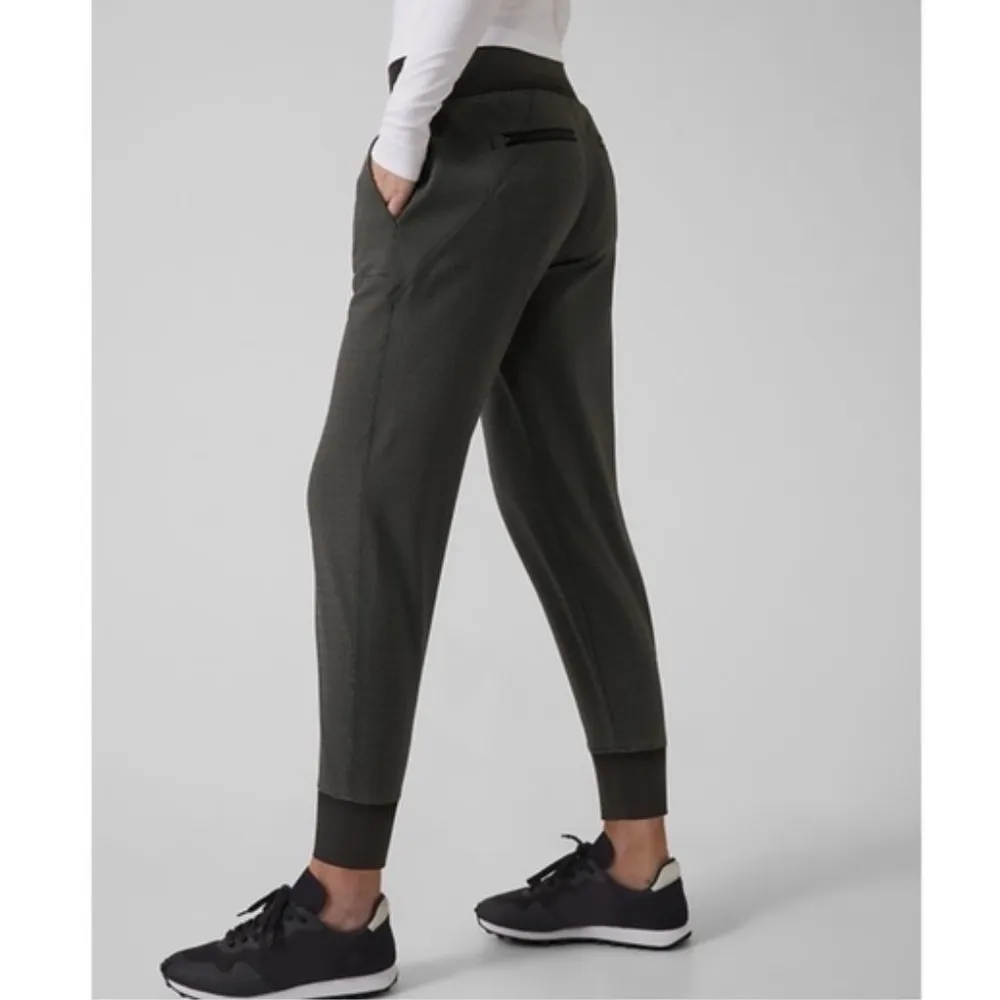 Athleta Venice Textured Jogger In Wavy Dash Black SW1647 Size S Petite - Image 2