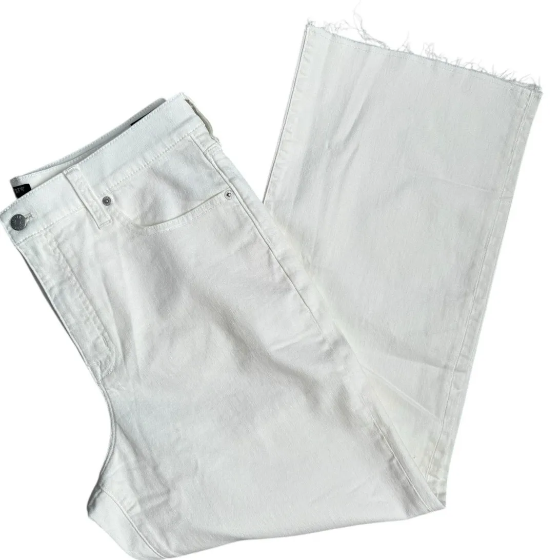 J. Crew Tall Wide-leg Jean in All-Day Stretch Seashell‎ White Size 31T - Image 8