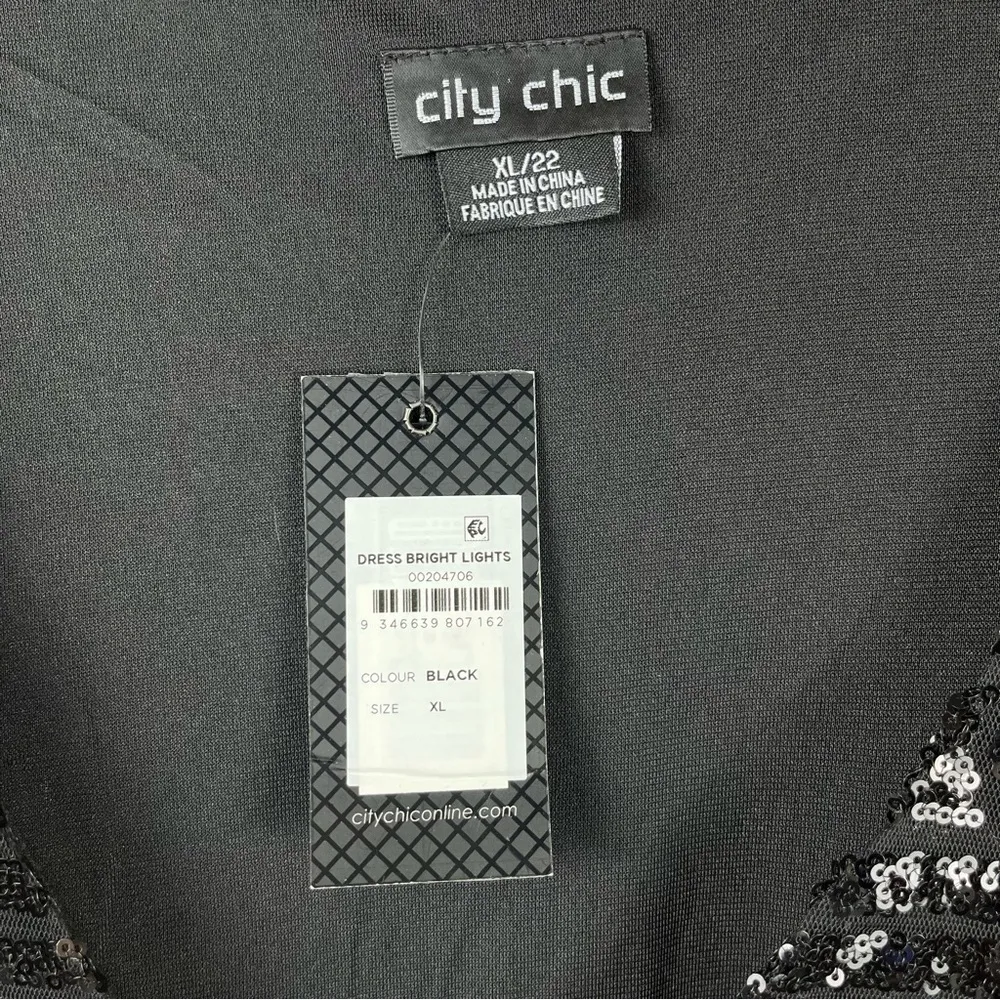 NWT City Chic Bright Lights Sequin Cocktail Dress Size 22 - Image 4