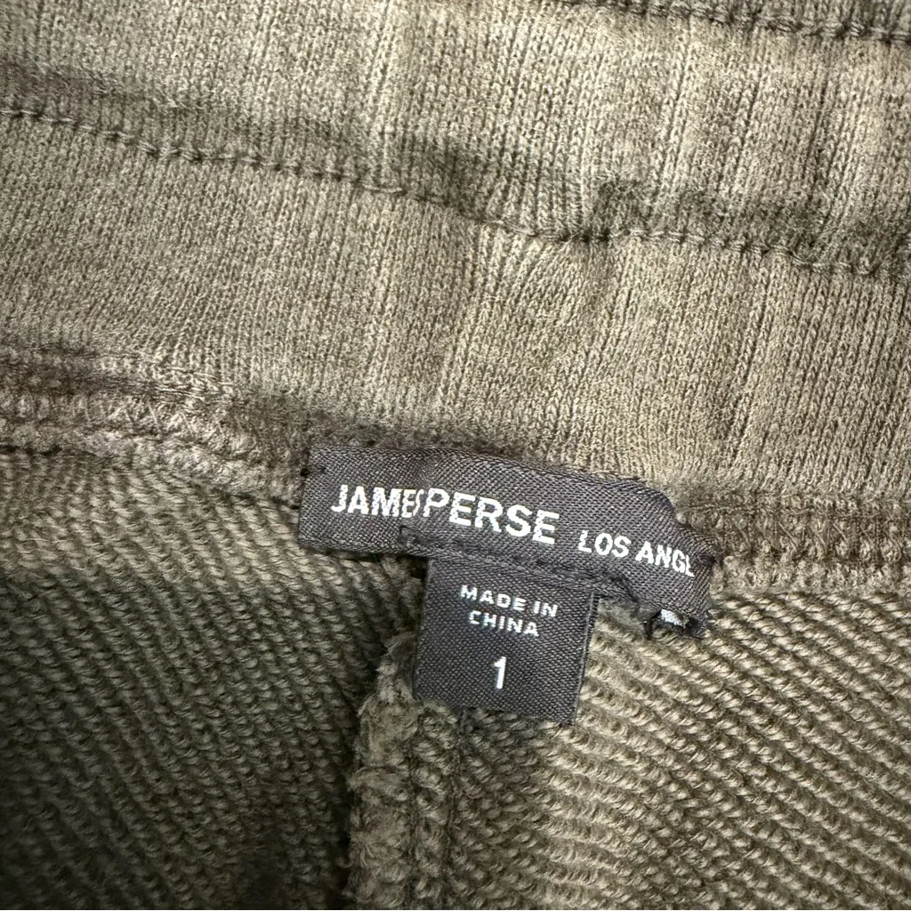 James Perse Women’s Green Mixed Media Jogger Pant Small (1) Casual Loungewear - Image 3