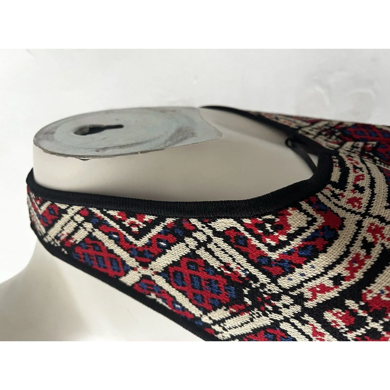 Womens Geometric Mini Dress M Sleeveless Boho Western Native Aztec Ranch bodycon Size M - Image 7