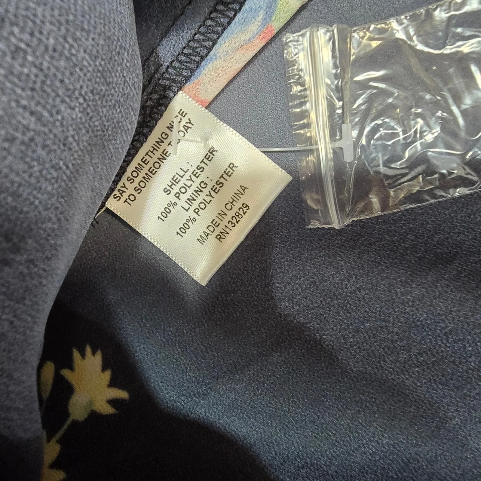 LPA Button Up Midi Dress in Midnight Roses  Medium - Image 7