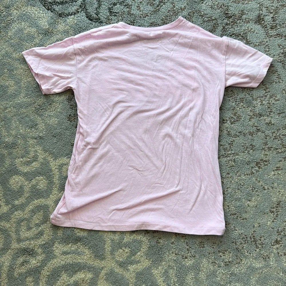 Mattel Barbie Script Logo Graphic Tee Pink Small - Image 2