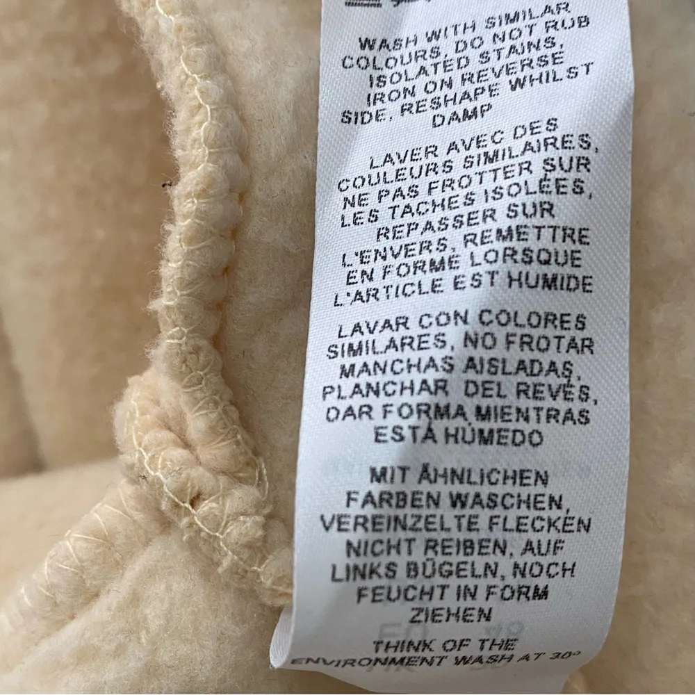 COLLUSION by ASOS Pale Yellow/Cream Cropped Front Zip Streetwear Hoodie Size 16 - Image 10