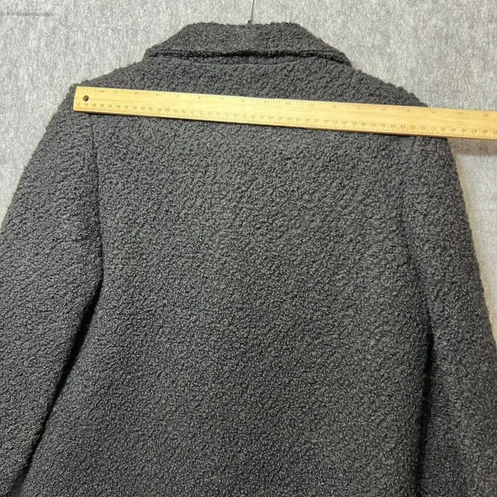 Vintage Boucle Wool Coat 60s 70s‎ Black Union Label Size undefined - Image 6