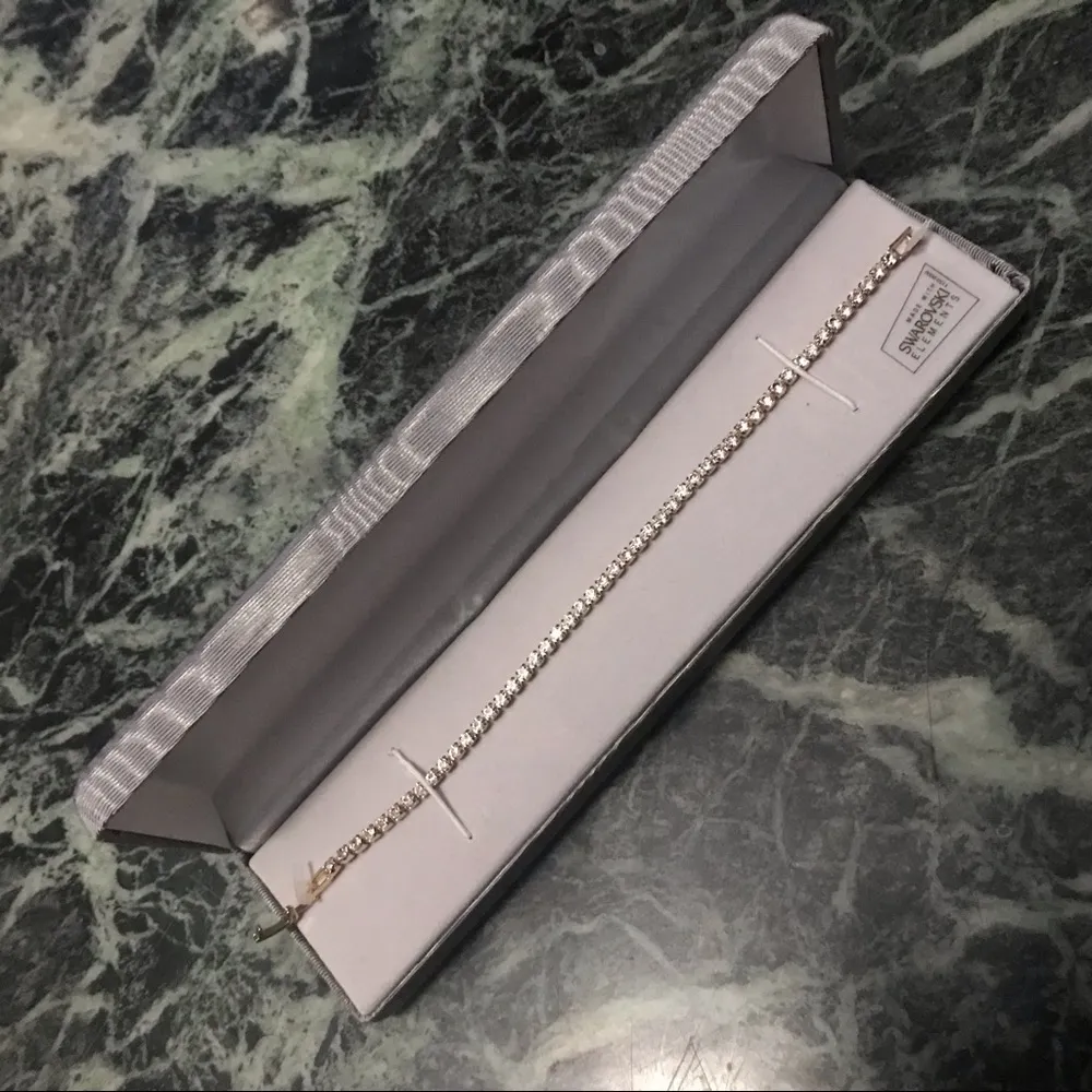 Genuine  Crystal Tennis Bracelet - Image 2