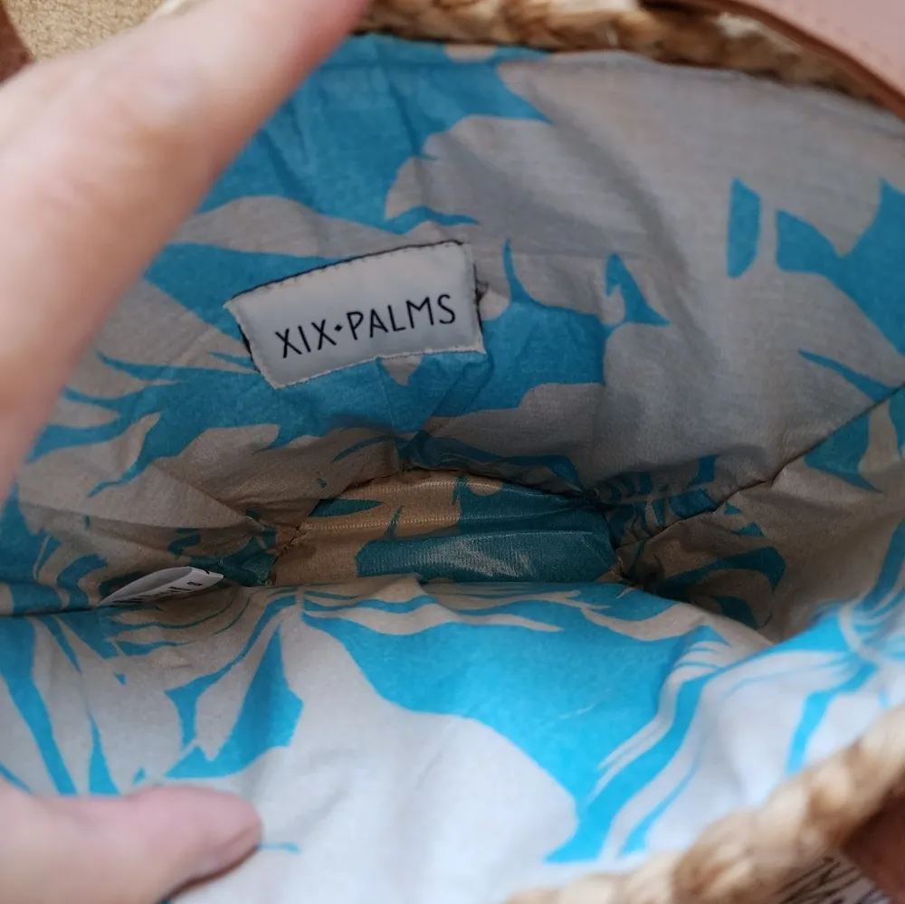 NWT XIX PALMS THE SHOREBREAK 2 IN 1 COOLER JUTE WOVEN BAG - Image 2