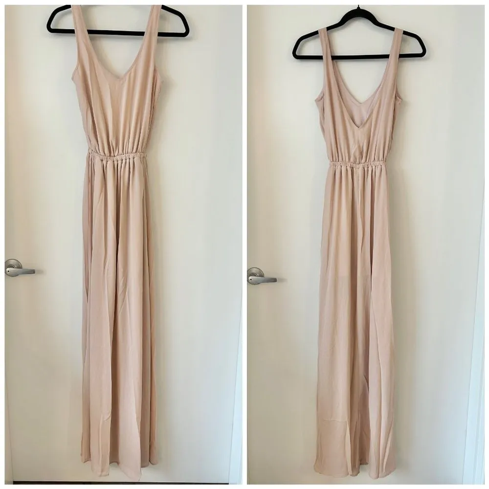 Show Me Your Mumu Kendall Maxi Bridesmaid Dress in Blush Pink Size XXS NWT - Image 2
